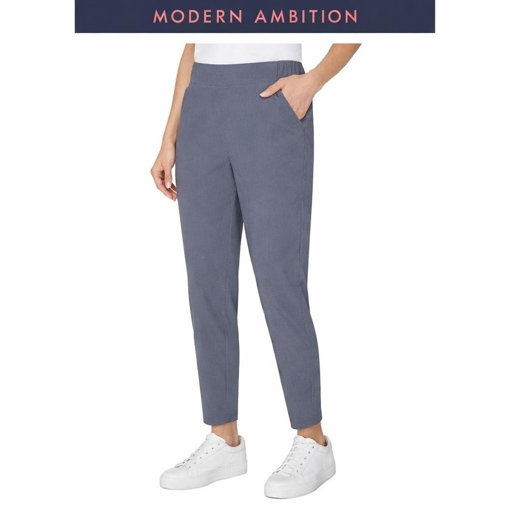 Modern Ambition Women's M High-Rise Travel Pant Blue H0750